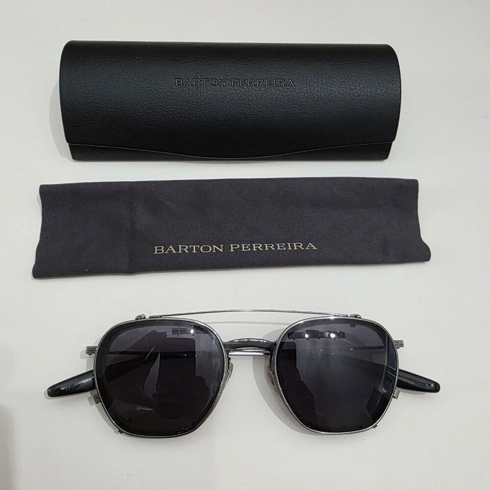 Barton Perreira Ogden Frames - Turtle Dove Gradient/Pewter + Clip - Picture 3 of 7
